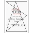 OKNO PCV Typowe O46/O47 rozmiar 865x1635 RU 6-komorowe! od VENTOPLAST 