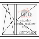 OKNO PCV Typowe O38/O39 rozmiar 2065x1435 R/RU 6-komorowe! od VENTOPLAST 