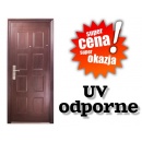Drzwi WEJŚCIOWE ZEWNĘTRZNE SECURITY SOFT model SQUARE-T CIEMNY BRĄZ